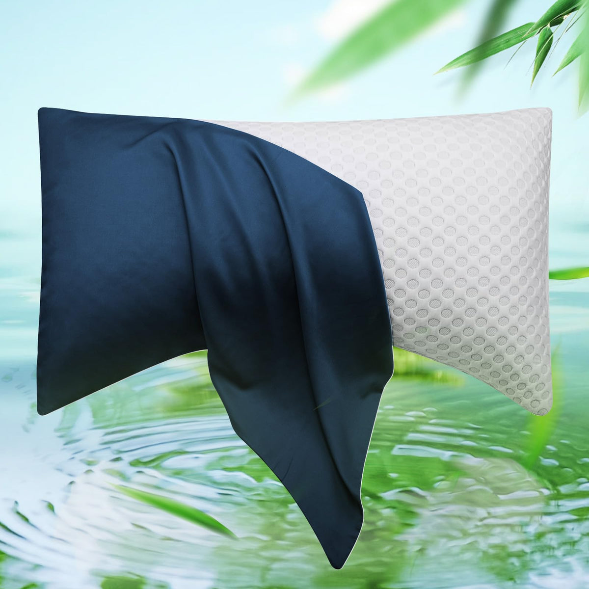 Cooling Side Sleeper Curved Pillowcase Queen 1 Pack 20 * 30 Dark Grey