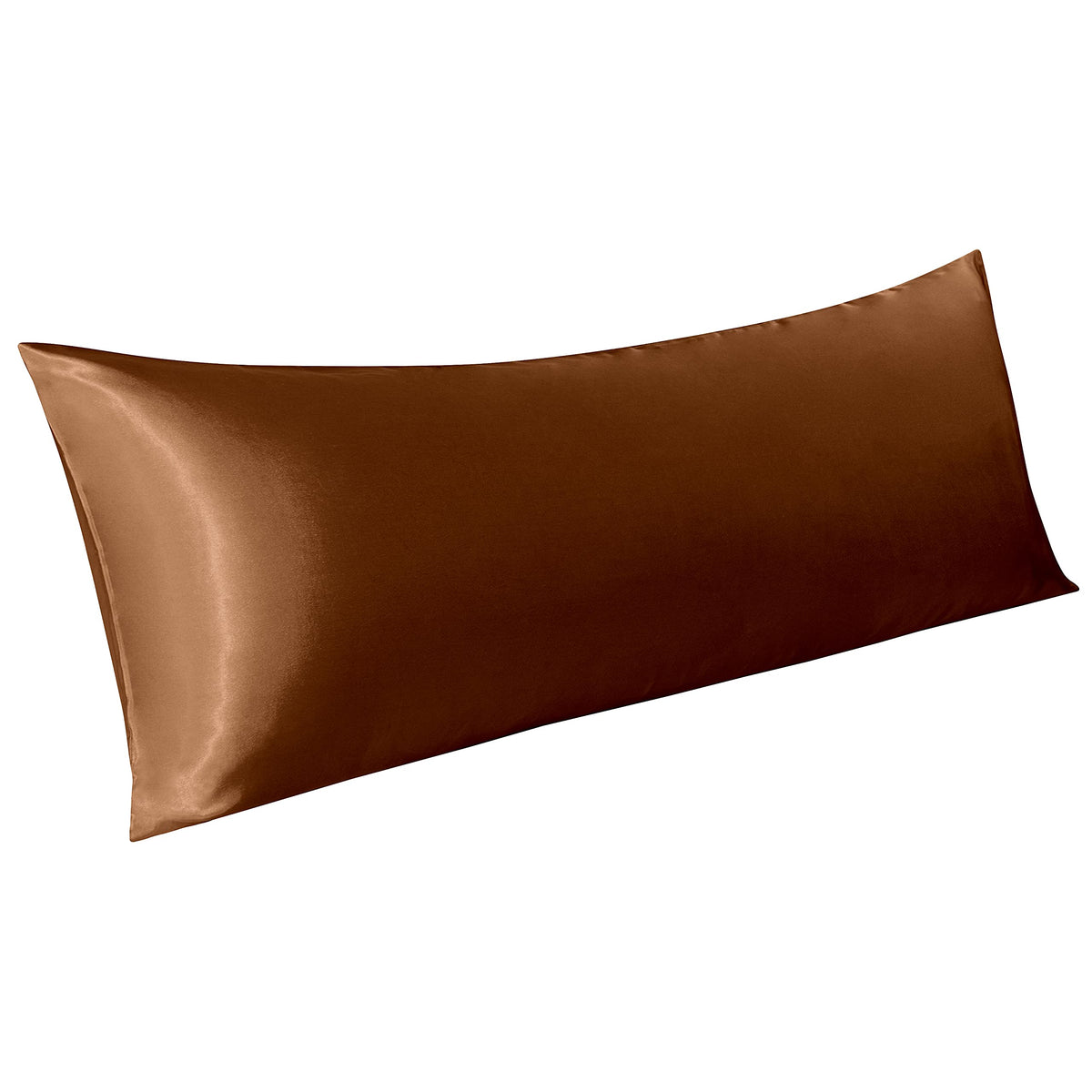 BEDSUM Standard Silk Satin Pillowcases - 2-Pack, 20x26, White