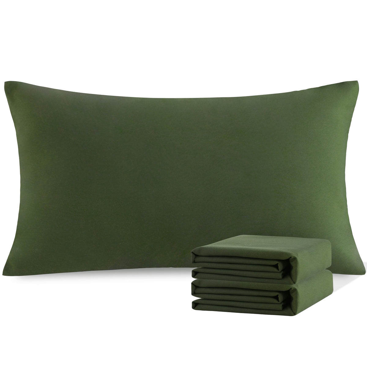 NTBAY Microfiber King Pillowcases, 2 Pack, 20 x 36, Dark Grey