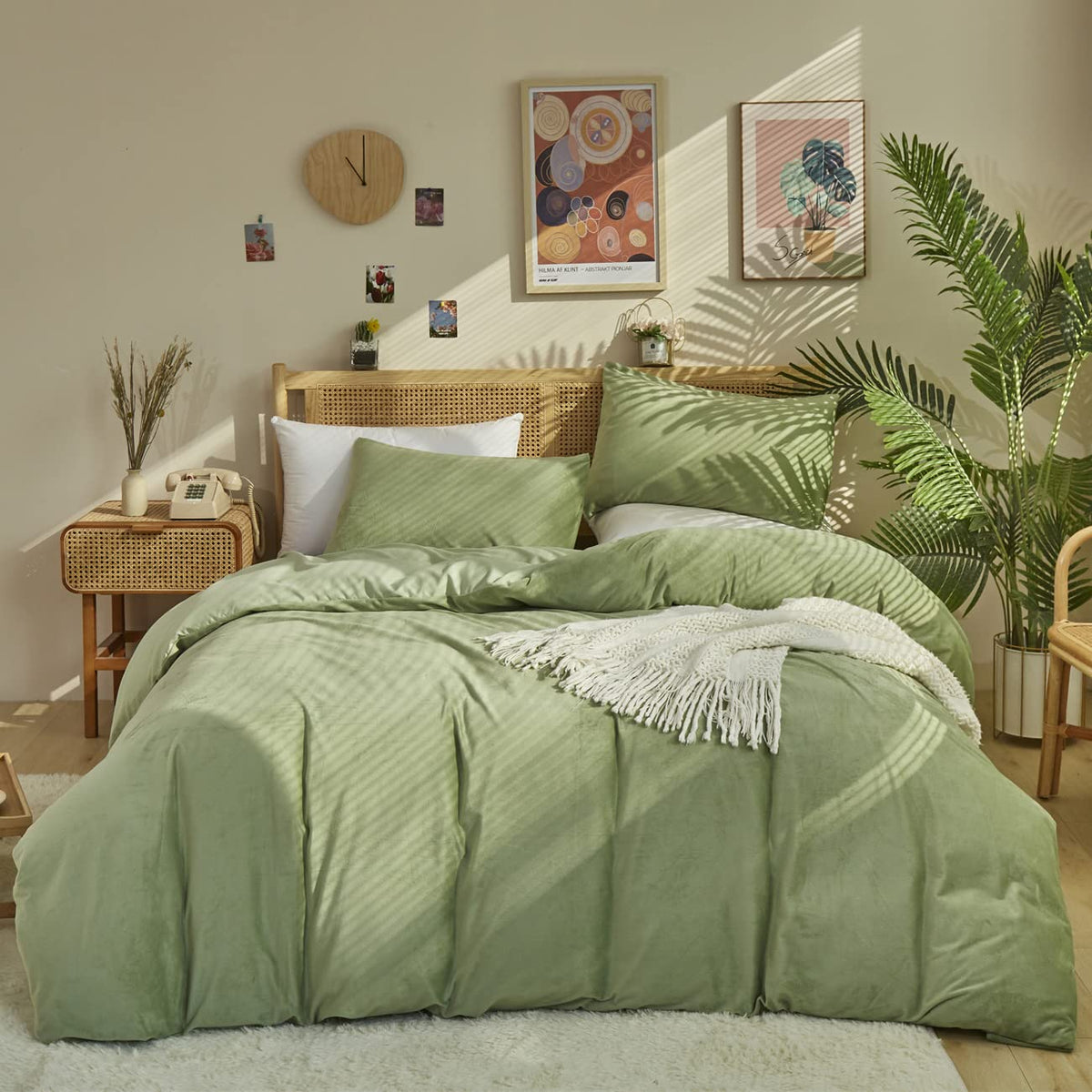 KAREVER Pumpkin Comforter Queen Pumpkin Color Bedding Set 3 Pieces Cinnamon Comforter Sets 1 Queen Comforter (90x90 inches) with 2 Pillowcases (20x26 inches)