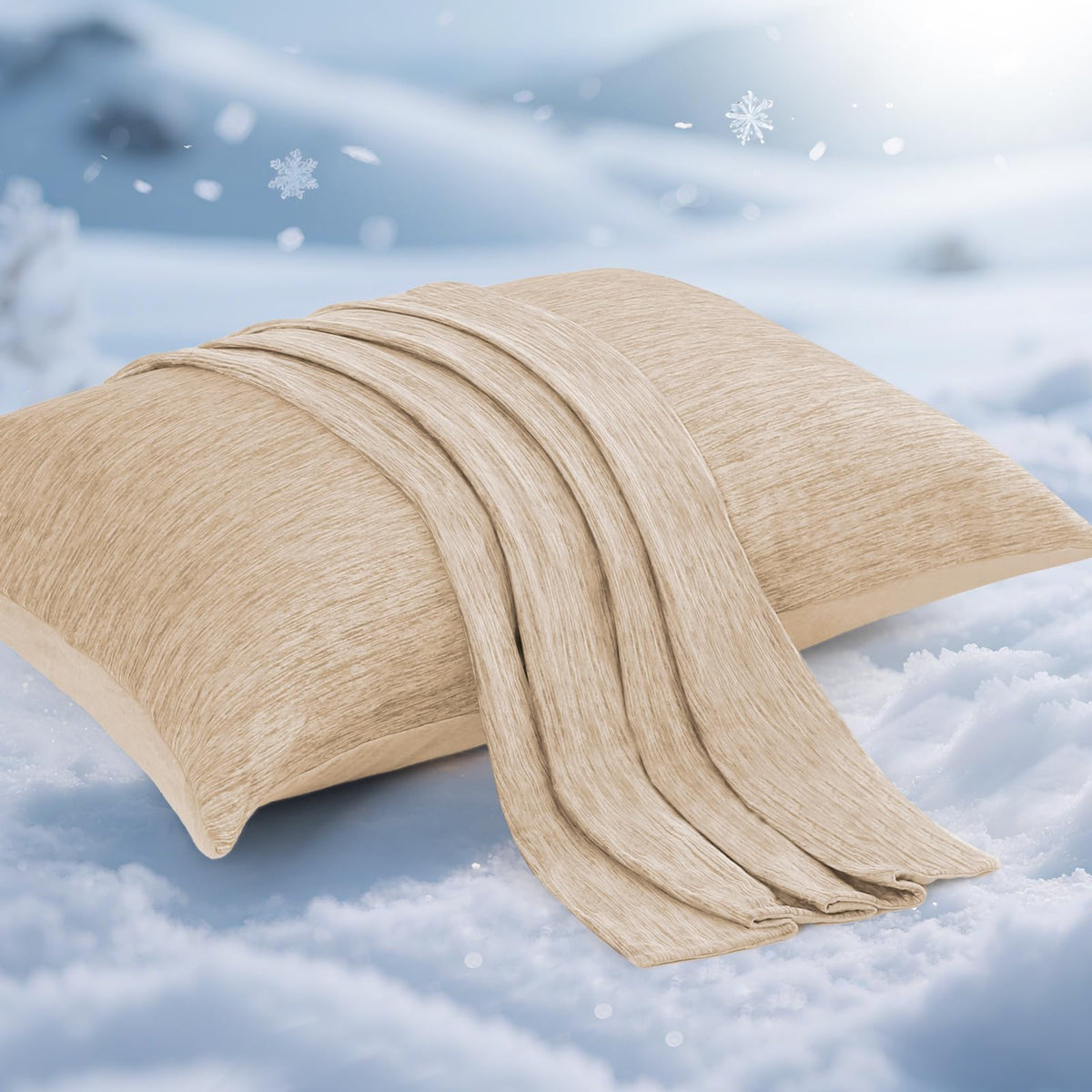 Elegear Cooling Pillow Cases for Hot Sleepers, Set of 2, Standard 20" x 26"