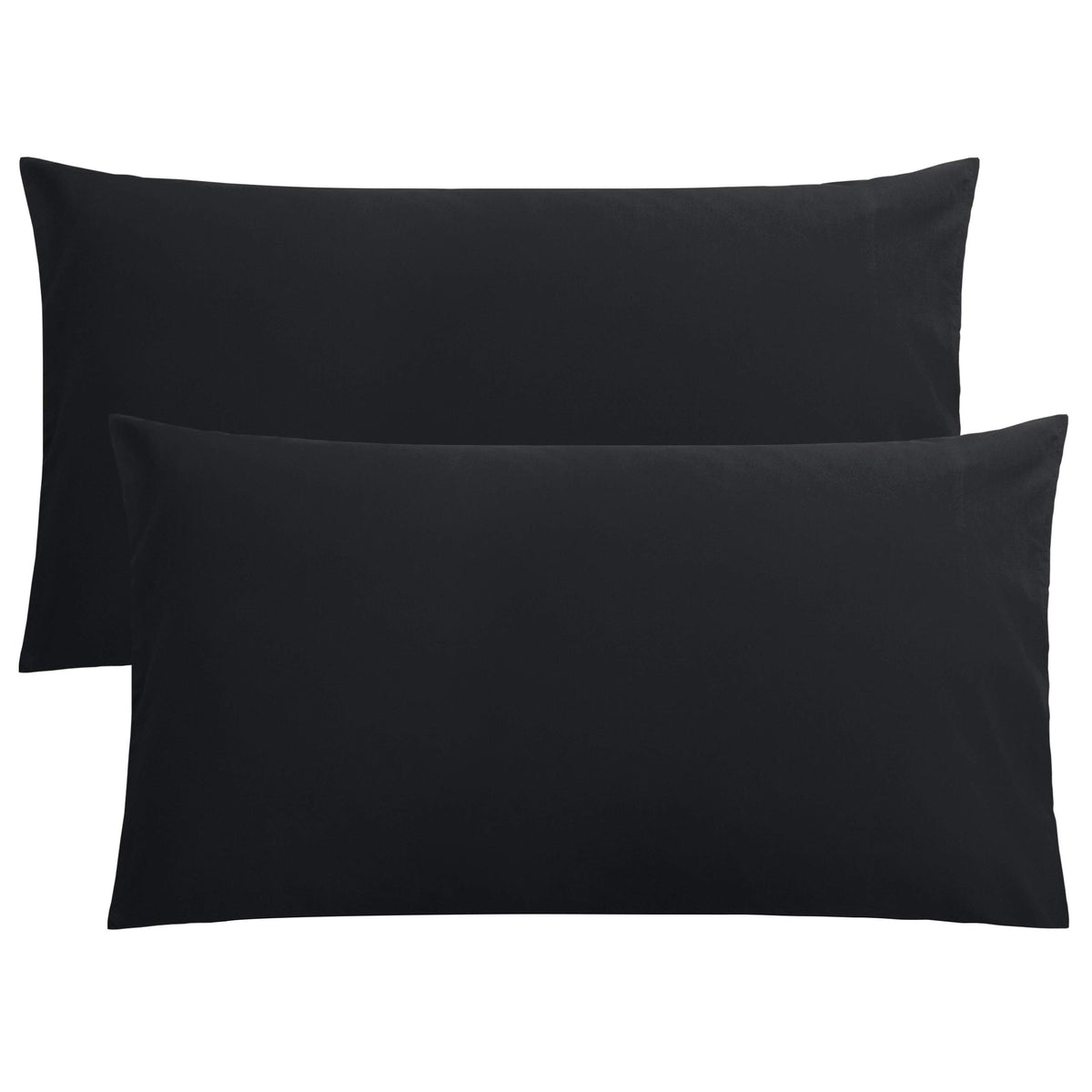 FLXXIE 2-Pack Microfiber King Pillow Cases, Envelope Closure, Navy