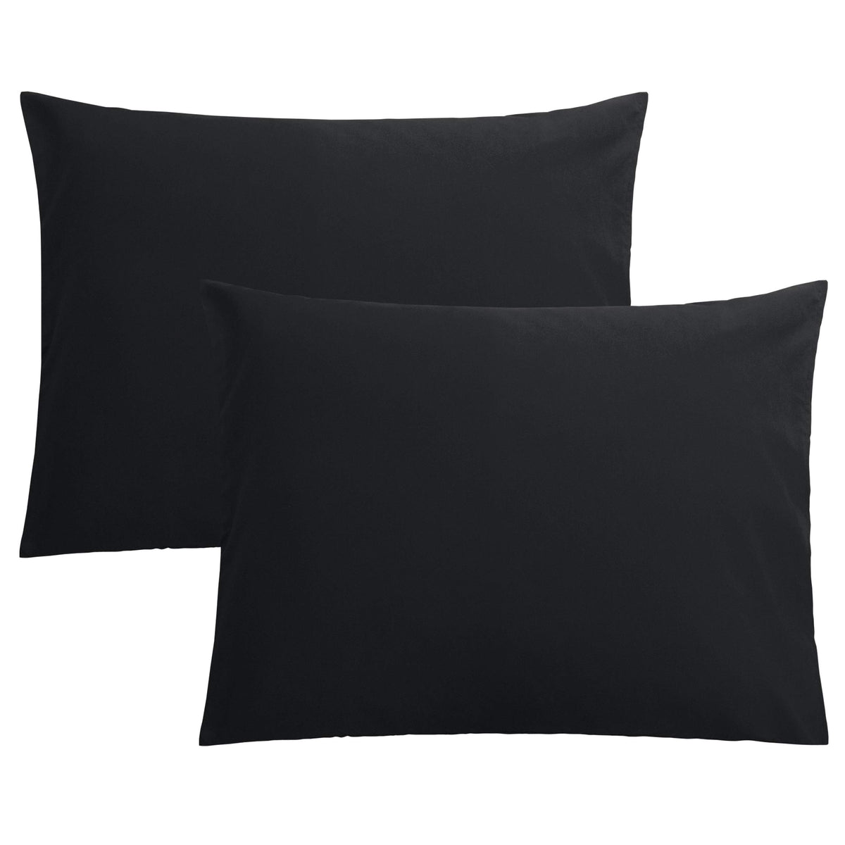 FLXXIE 2-Pack Microfiber King Pillow Cases, Envelope Closure, Navy