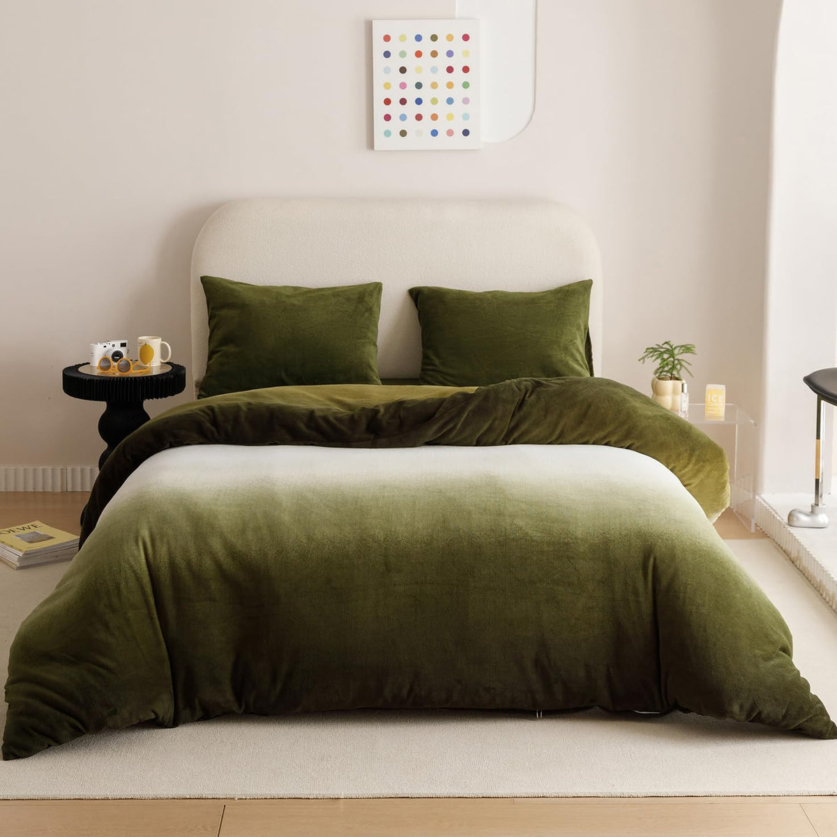 KAREVER Pumpkin Comforter Queen Pumpkin Color Bedding Set 3 Pieces Cinnamon Comforter Sets 1 Queen Comforter (90x90 inches) with 2 Pillowcases (20x26 inches)