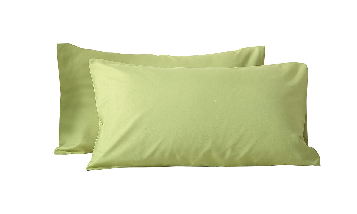 EVOLIVE Standard Microfiber Pillowcases Set of 2, 20"x30" (Yellow)