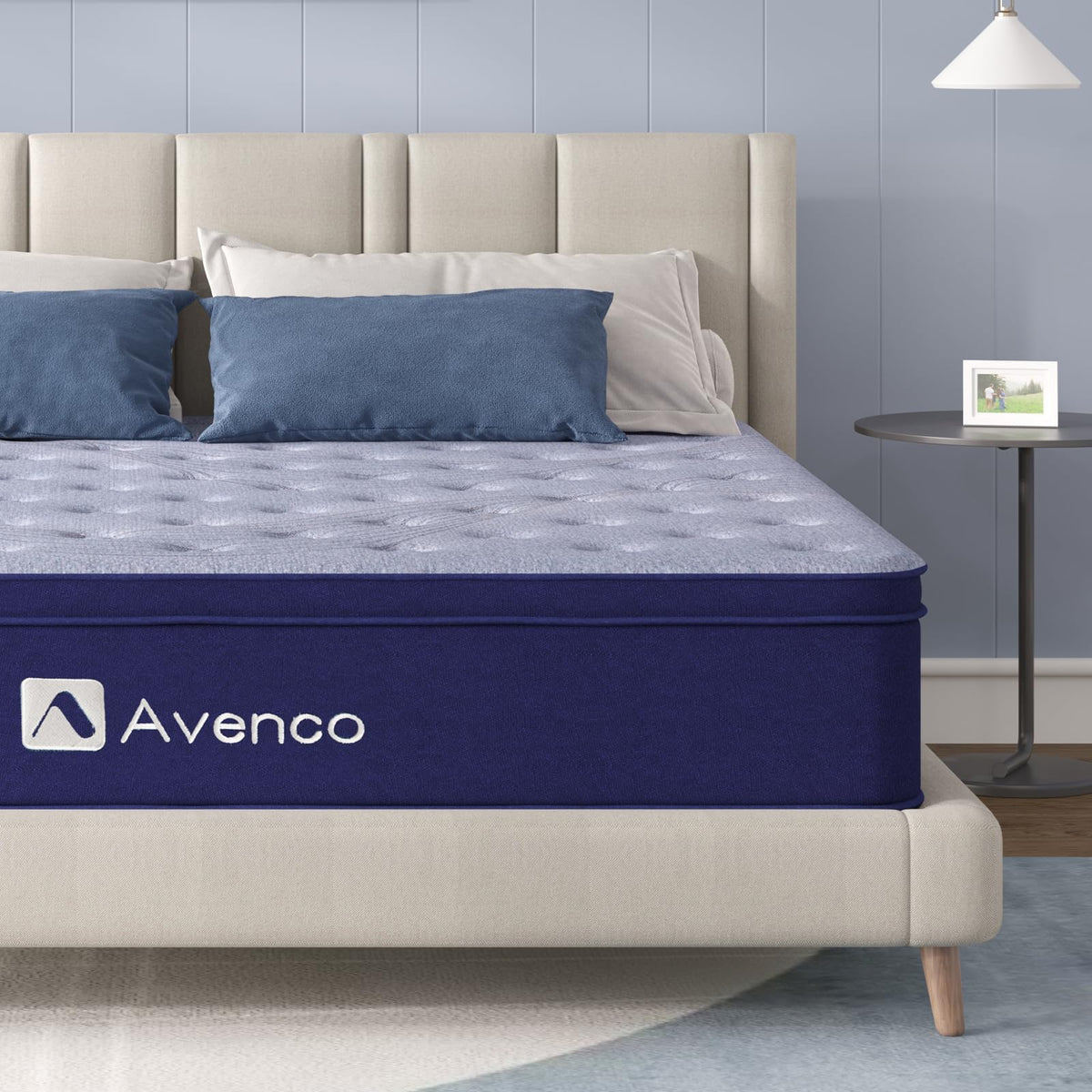 Avenco SyncDeep King Size Mattress 12 Inch, Firm Hybrid Cooling, Deep Sleep