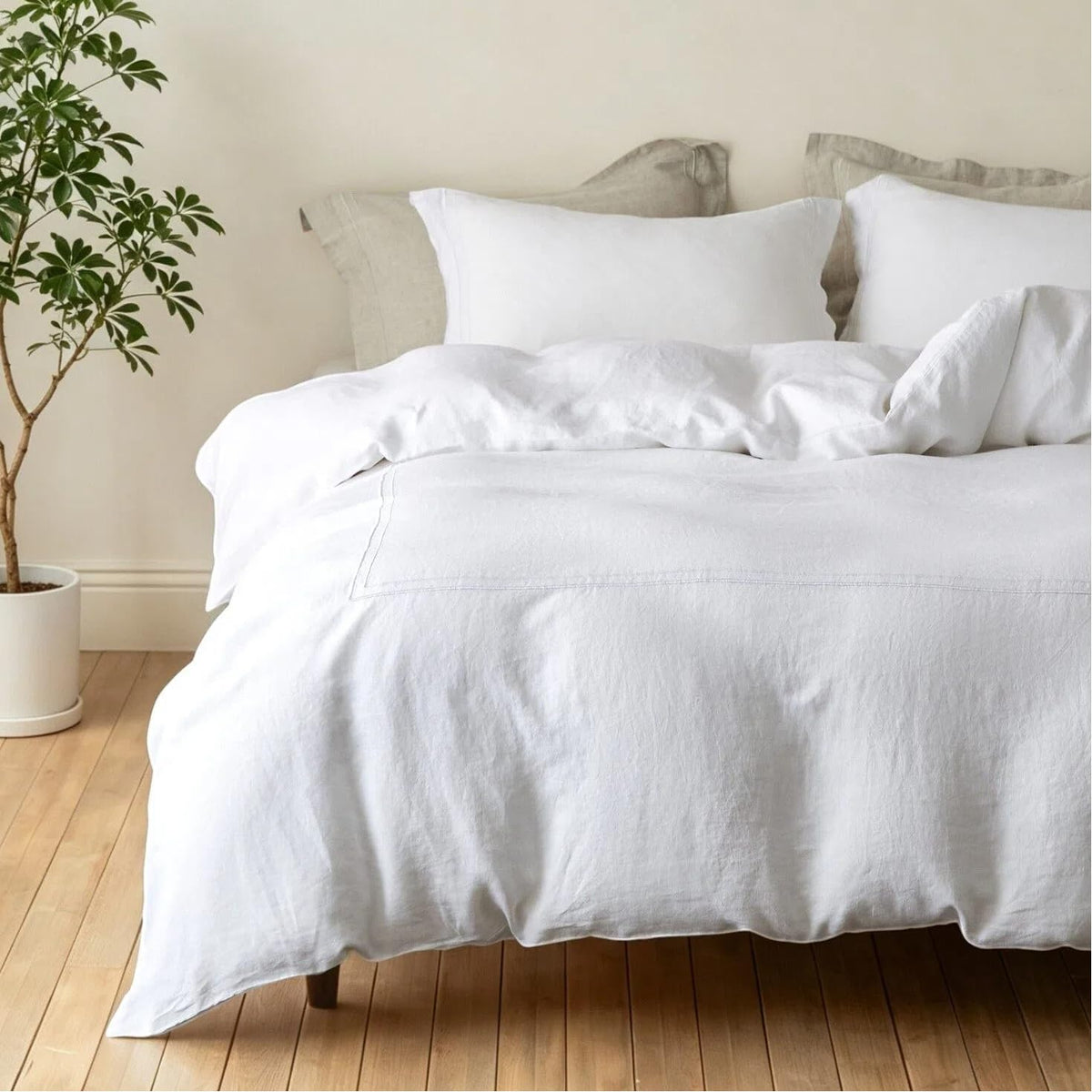 Simple&Opulence Body Pillow Cover 20" x 54",100% Pure Linen, Ultra Soft and Breathable, Body Pillowcase with Envelope Closure for Adults(Linen)