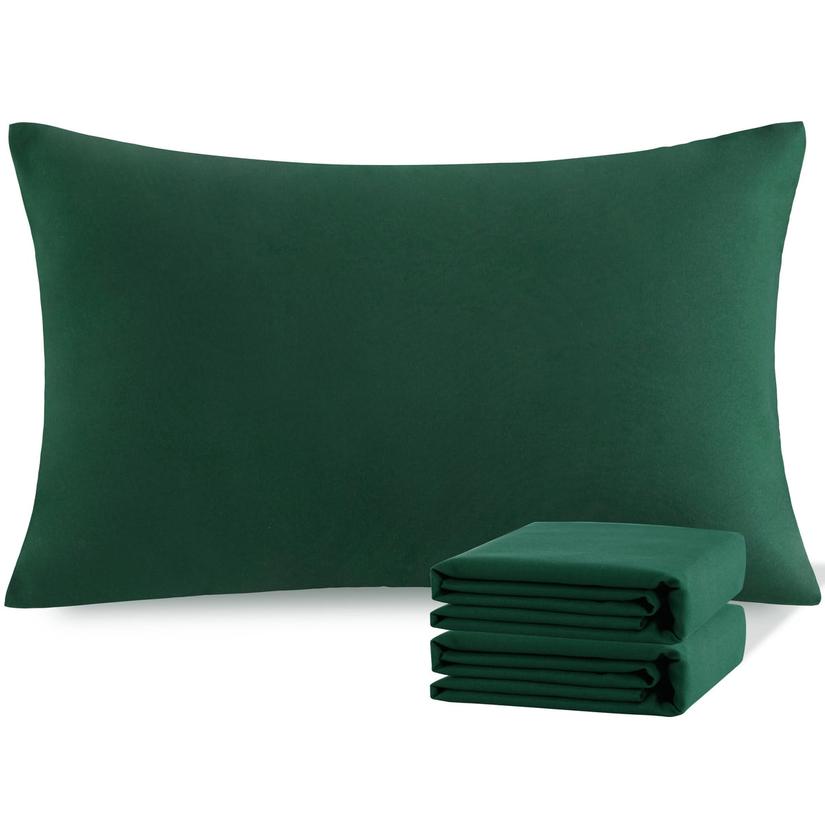 NTBAY Microfiber King Pillowcases, 2 Pack, 20 x 36, Dark Grey