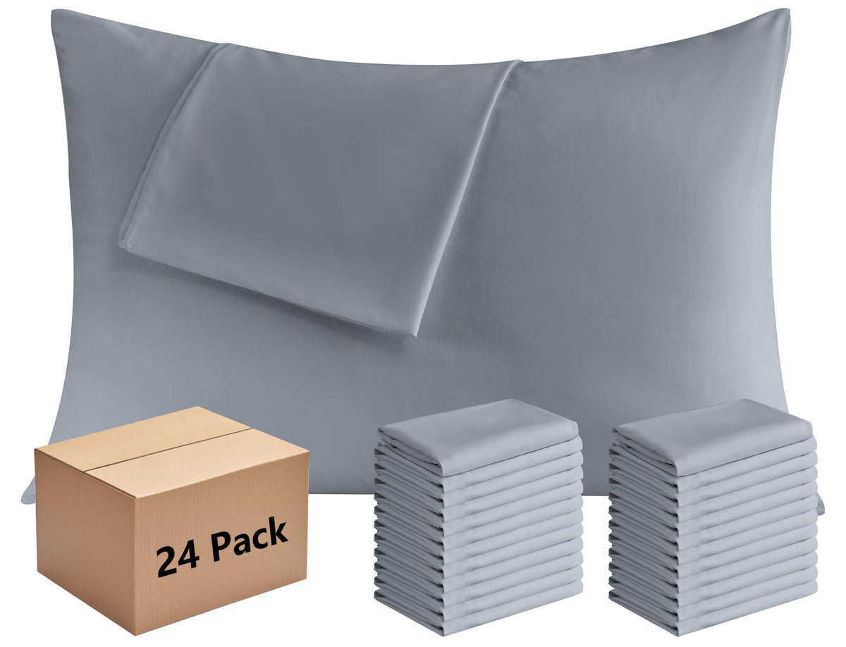 CULVE White Pillow Cases King 4 Pack, Microfiber Pillowcase, 20x36