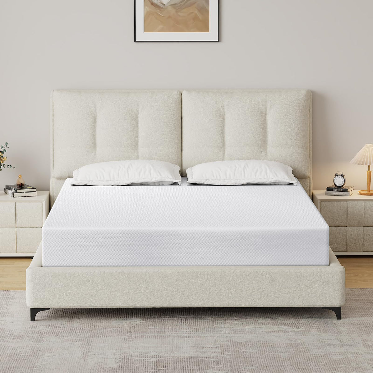Extra Firm Mattress Full Size 8 Inch, Premier High Density Foam Mattresses in Box, Supportive Bed-Mattress for Back Pain, Pressure Relief, Removable Fiberglass Free Cover, CertiPUR-US, 75'' x 54''
