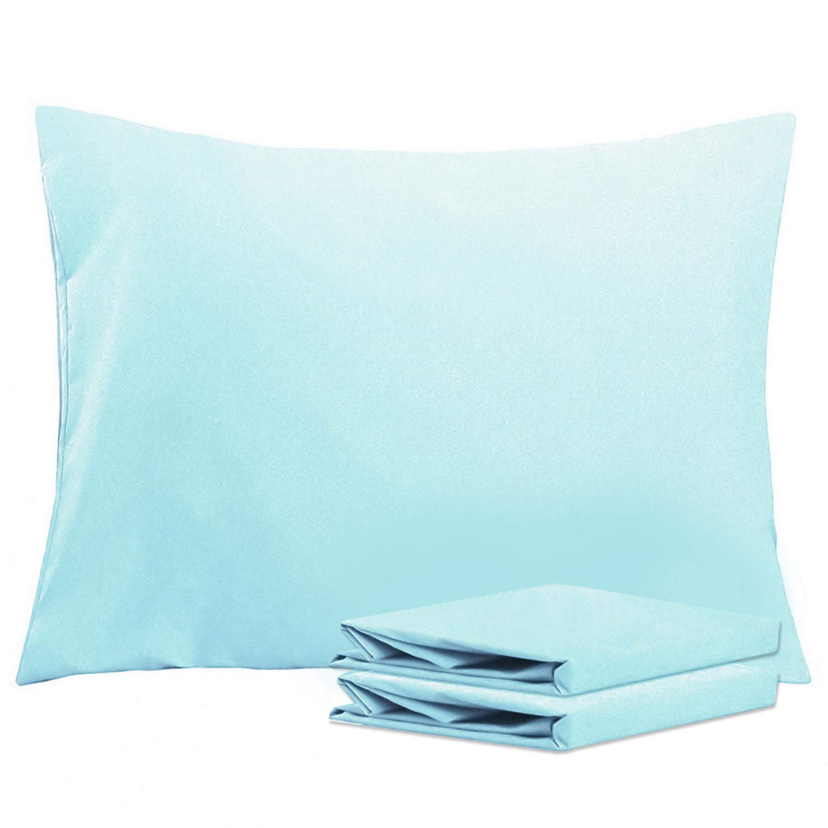 NTBAY Microfiber King Pillowcases, 2 Pack, 20 x 36, Dark Grey
