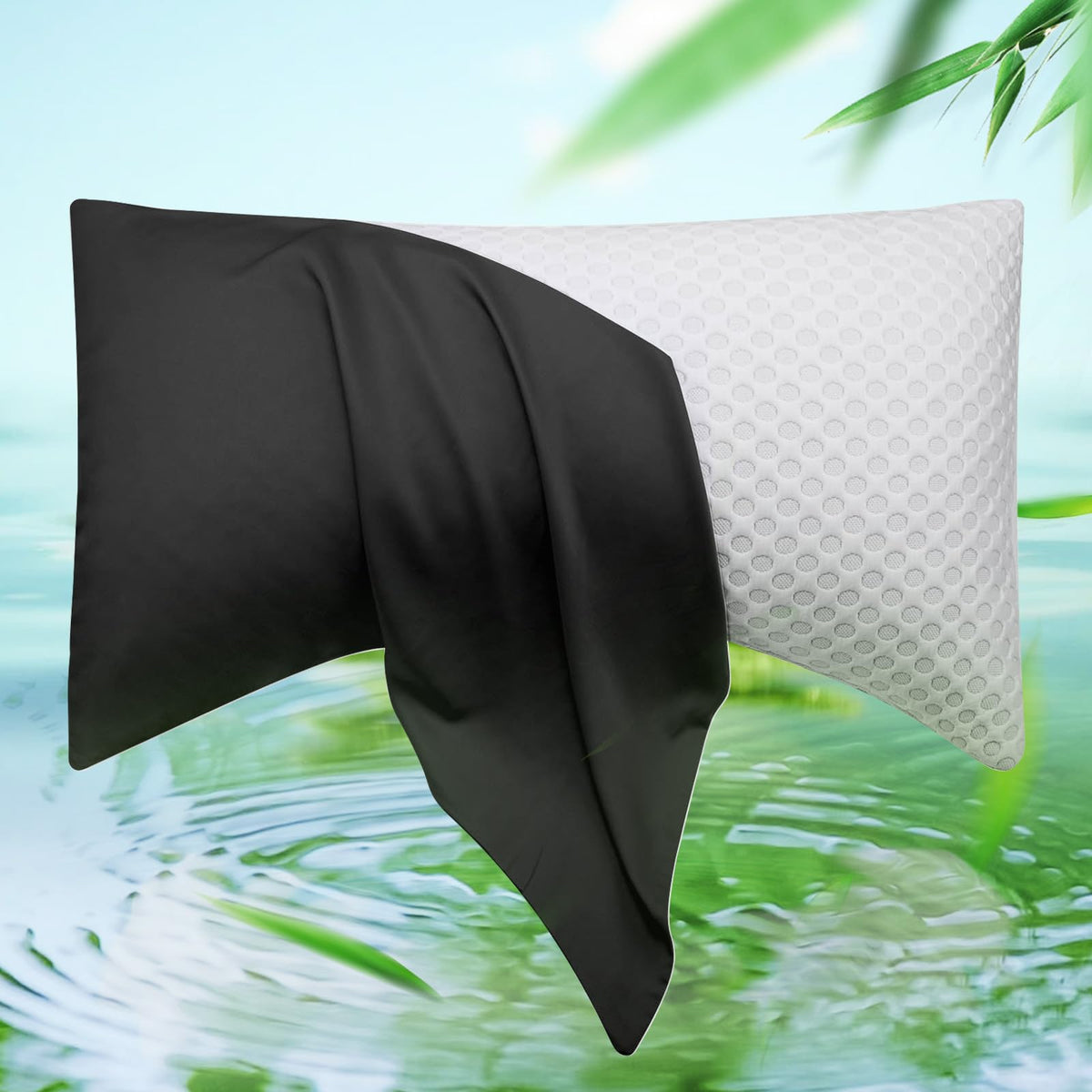 Cooling Side Sleeper Curved Pillowcase Queen 1 Pack 20 * 30 Dark Grey