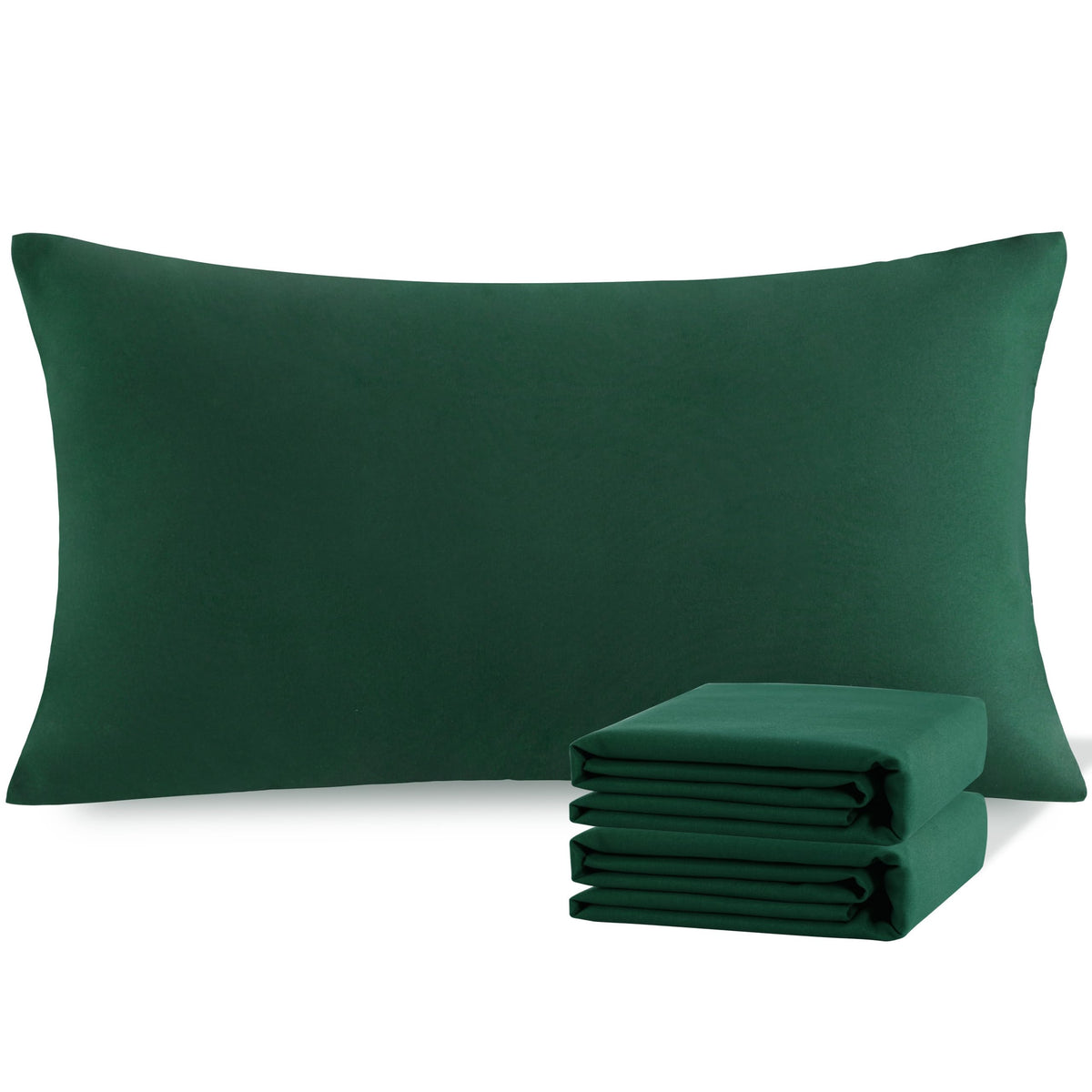 NTBAY Microfiber King Pillowcases, 2 Pack, 20 x 36, Dark Grey