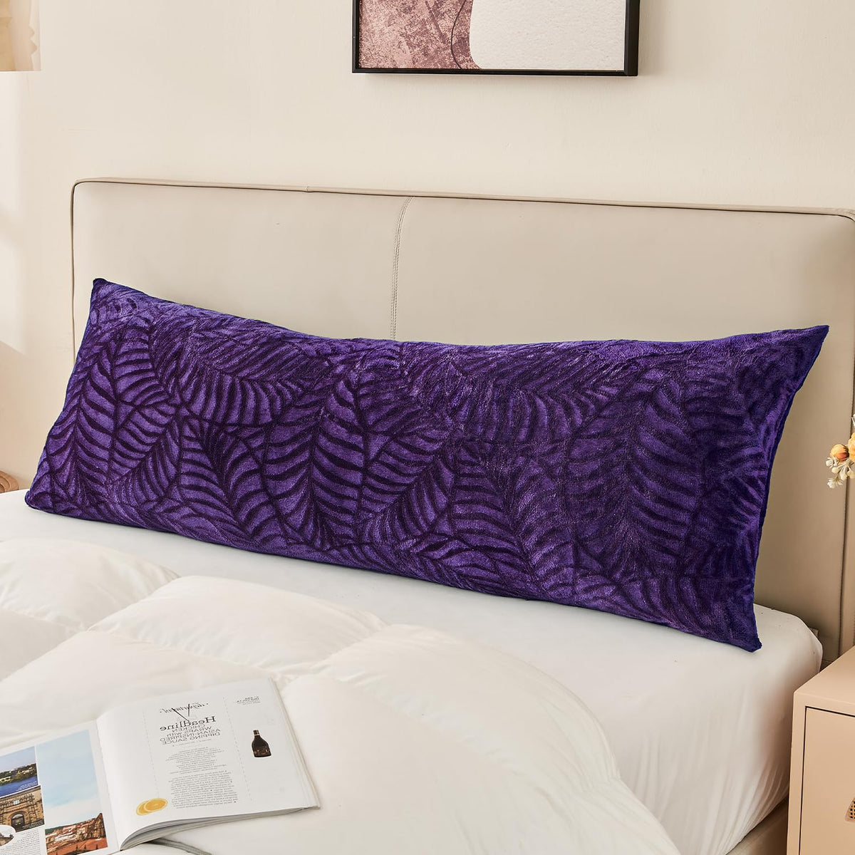 SOCHOW Fall Body Pillow Cover 21x54 Inches,1 Pack, Caramel