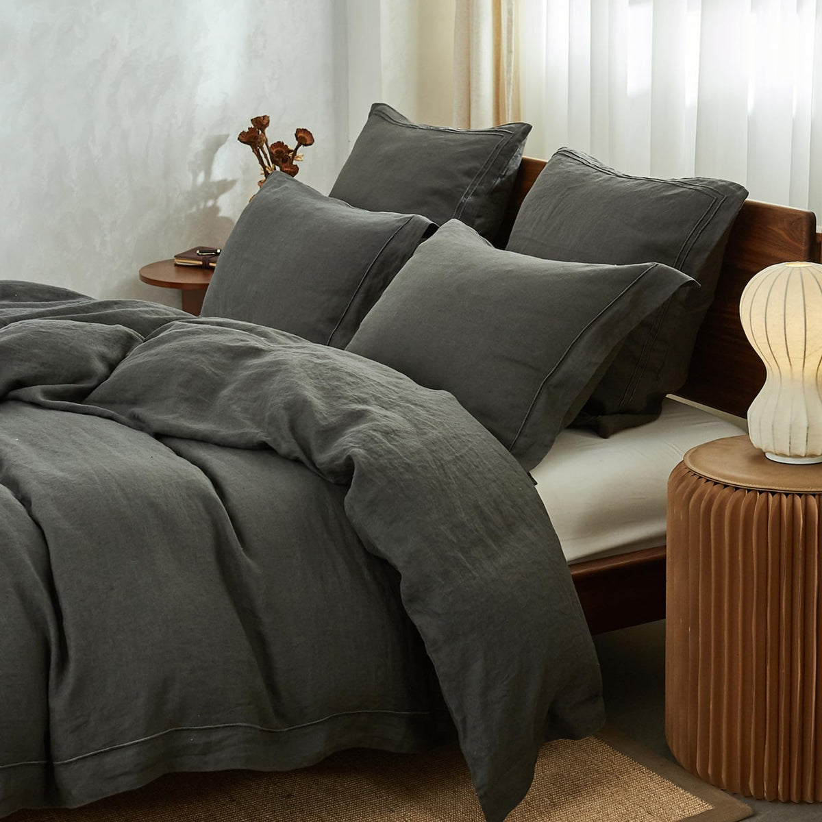 Simple&Opulence Body Pillow Cover 20" x 54",100% Pure Linen, Ultra Soft and Breathable, Body Pillowcase with Envelope Closure for Adults(Linen)