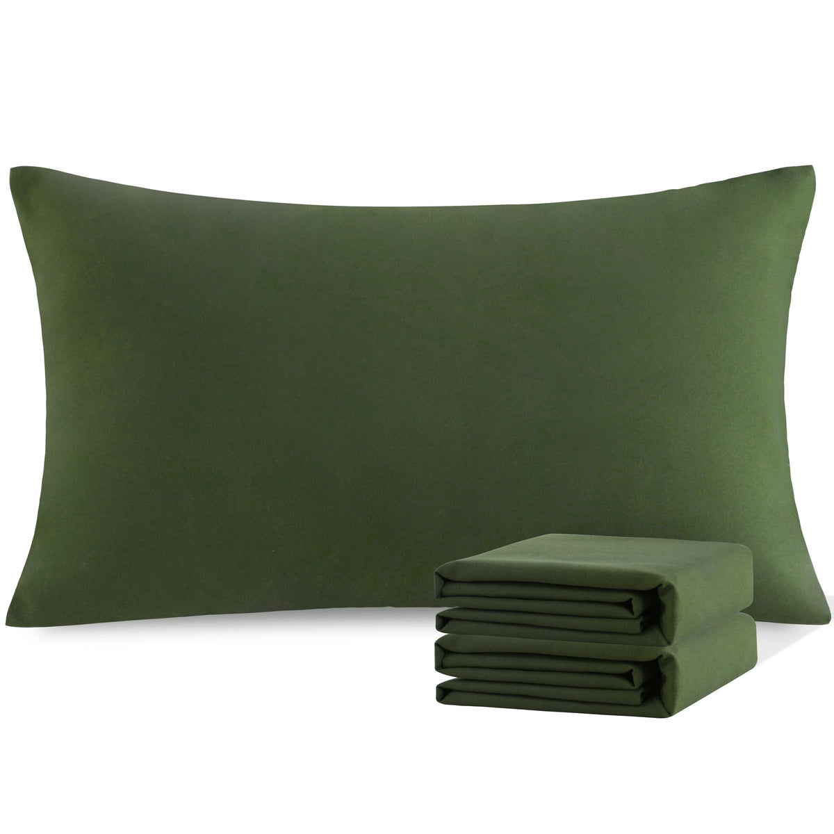 NTBAY Microfiber King Pillowcases, 2 Pack, 20 x 36, Dark Grey