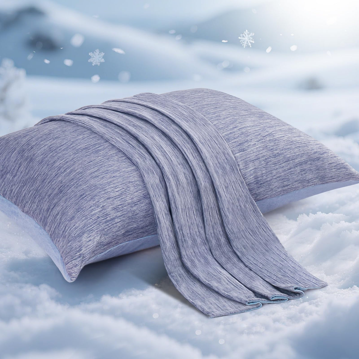 Elegear Cooling Pillow Cases for Hot Sleepers, Set of 2, Standard 20" x 26"