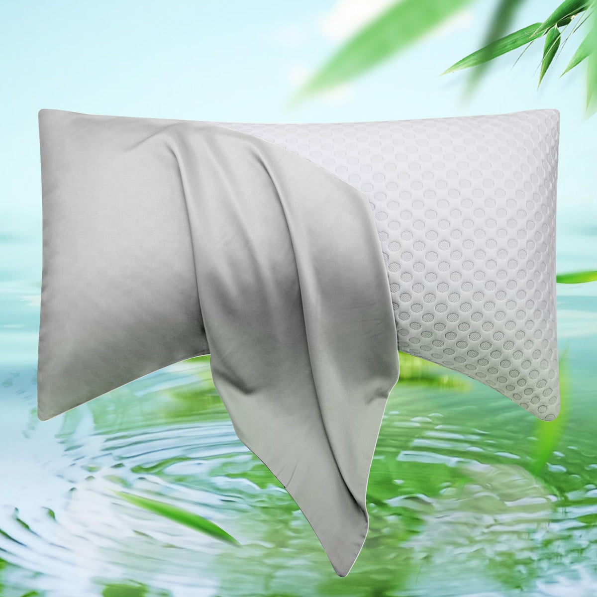 Cooling Side Sleeper Curved Pillowcase Queen 1 Pack 20 * 30 Dark Grey