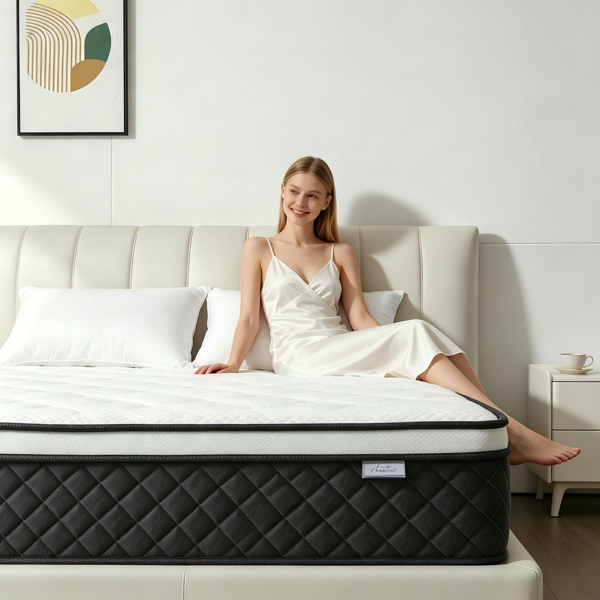 Queen Mattress, 12 Inch Queen Size Mattress in a Box, Pocketed Coils