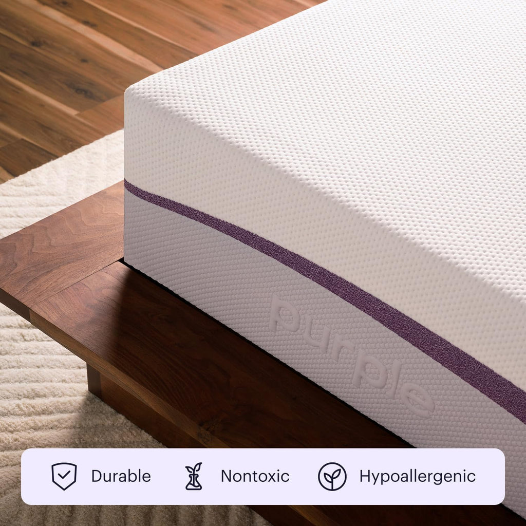 Purple Plus Mattress, King, 11 Inch Cooling Mattress, 2 Inch GelFlex Grid