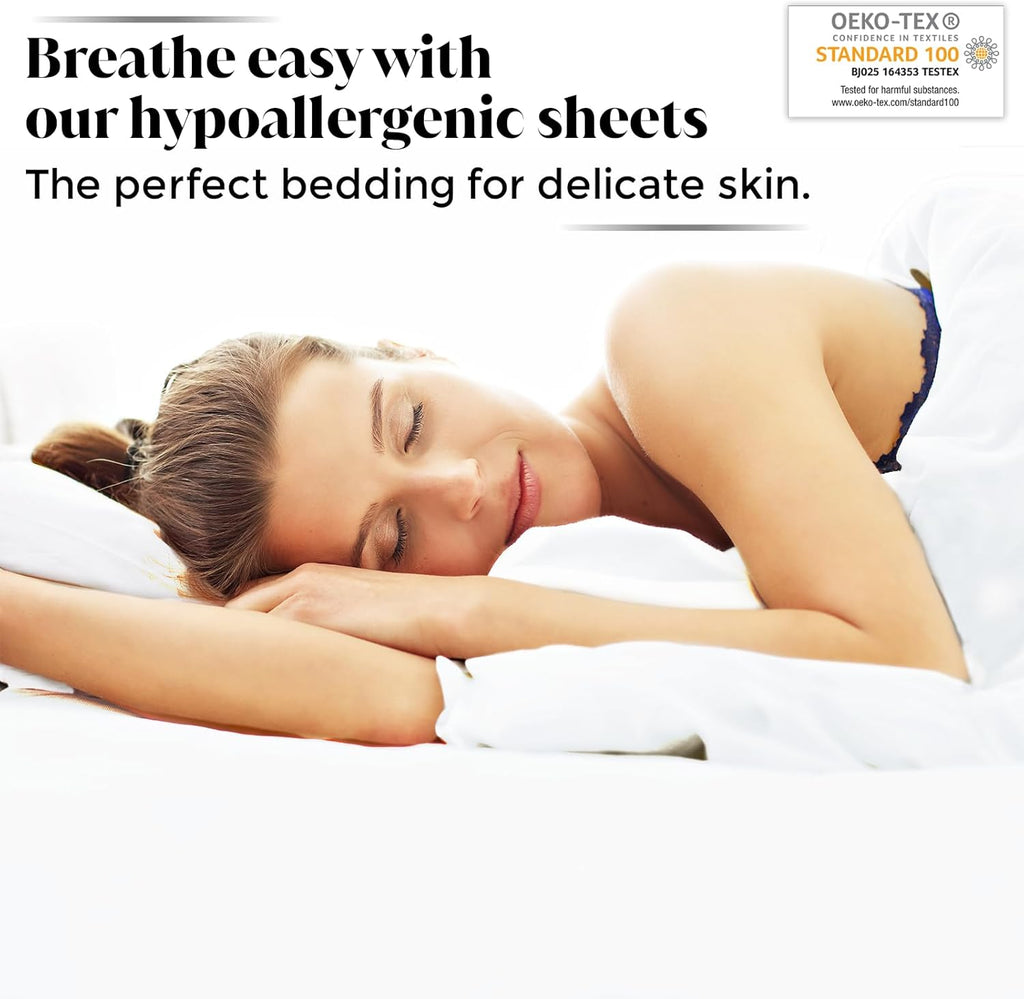 Luxury Bamboo Market | King Envelope Pillowcase Set | 100% Viscose Made from Bamboo | Organically Grown | Ultra Soft | Cooling | 2pcs [Classic White]