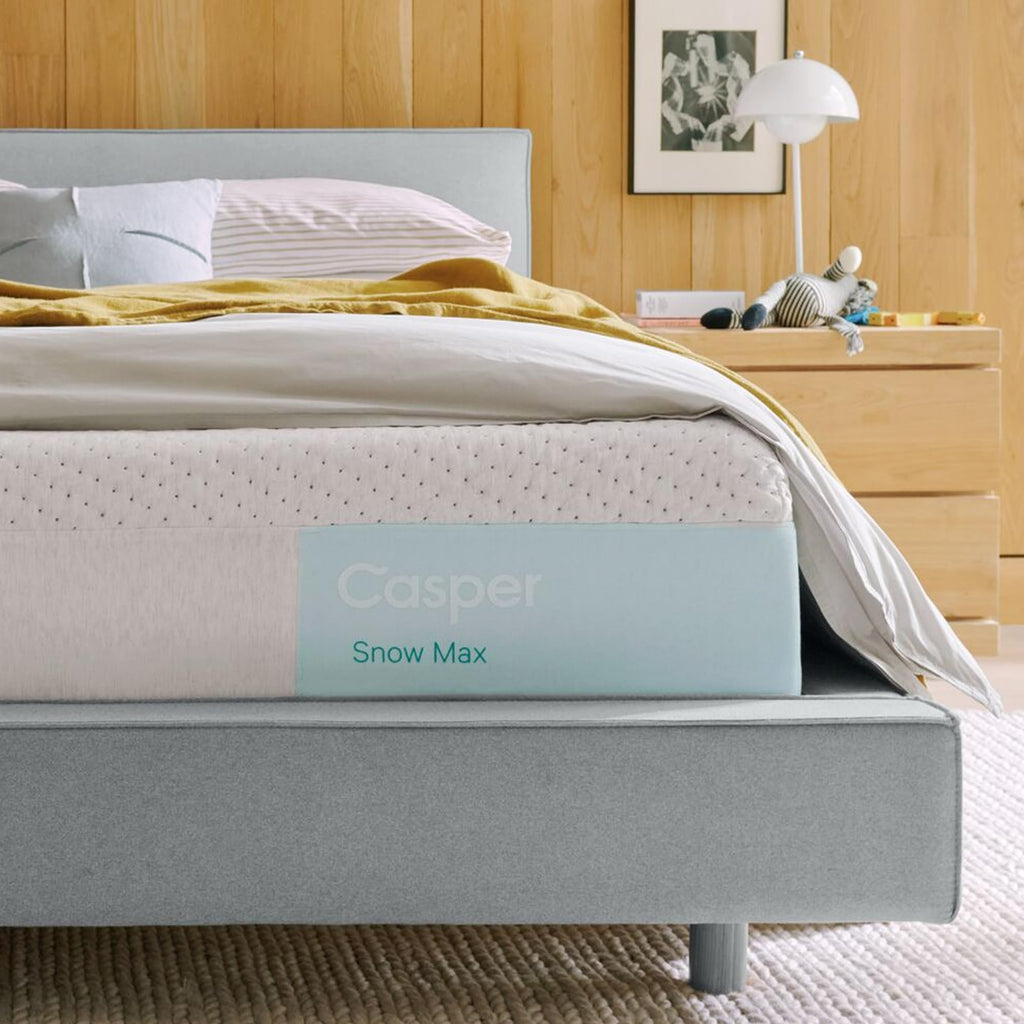 Casper Sleep Snow Max Hybrid Mattress – Queen, Medium-Plush Memory Foam with Snow Technology Cooling & Zoned Support – Premium Comfort & Motion Isolation – 100-Night Trial