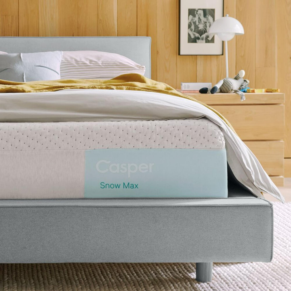 Casper Sleep Snow Max Hybrid Mattress – Queen, Medium-Plush Memory Foam with Snow Technology Cooling & Zoned Support – Premium Comfort & Motion Isolation – 100-Night Trial