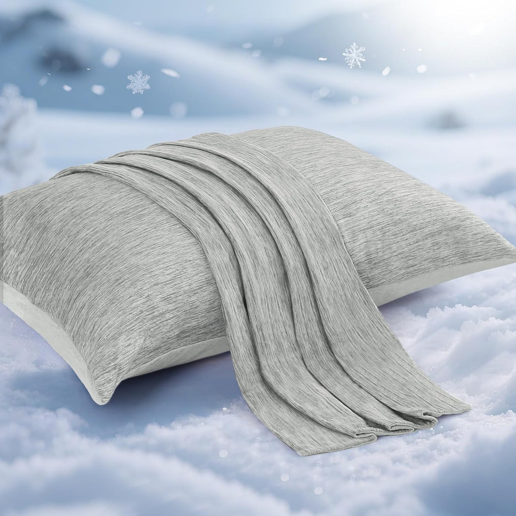 Elegear Cooling Pillow Cases for Hot Sleepers, Set of 2, Standard 20" x 26"