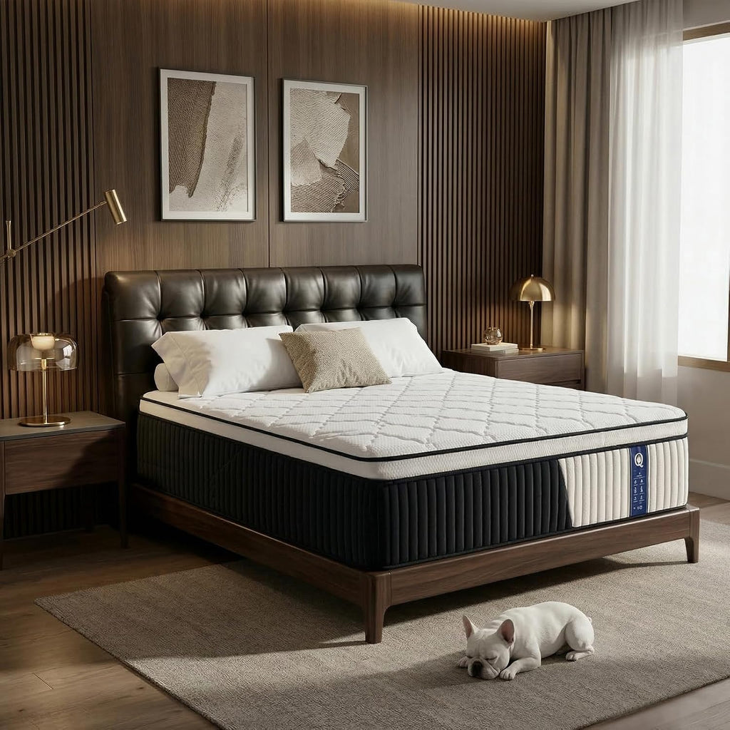 Full Hybrid Mattress, 10 Inch Medium Firm Mattress with Foam & Individually Wrapped Pocket Springs, Pressure Relief Mattress in a Box