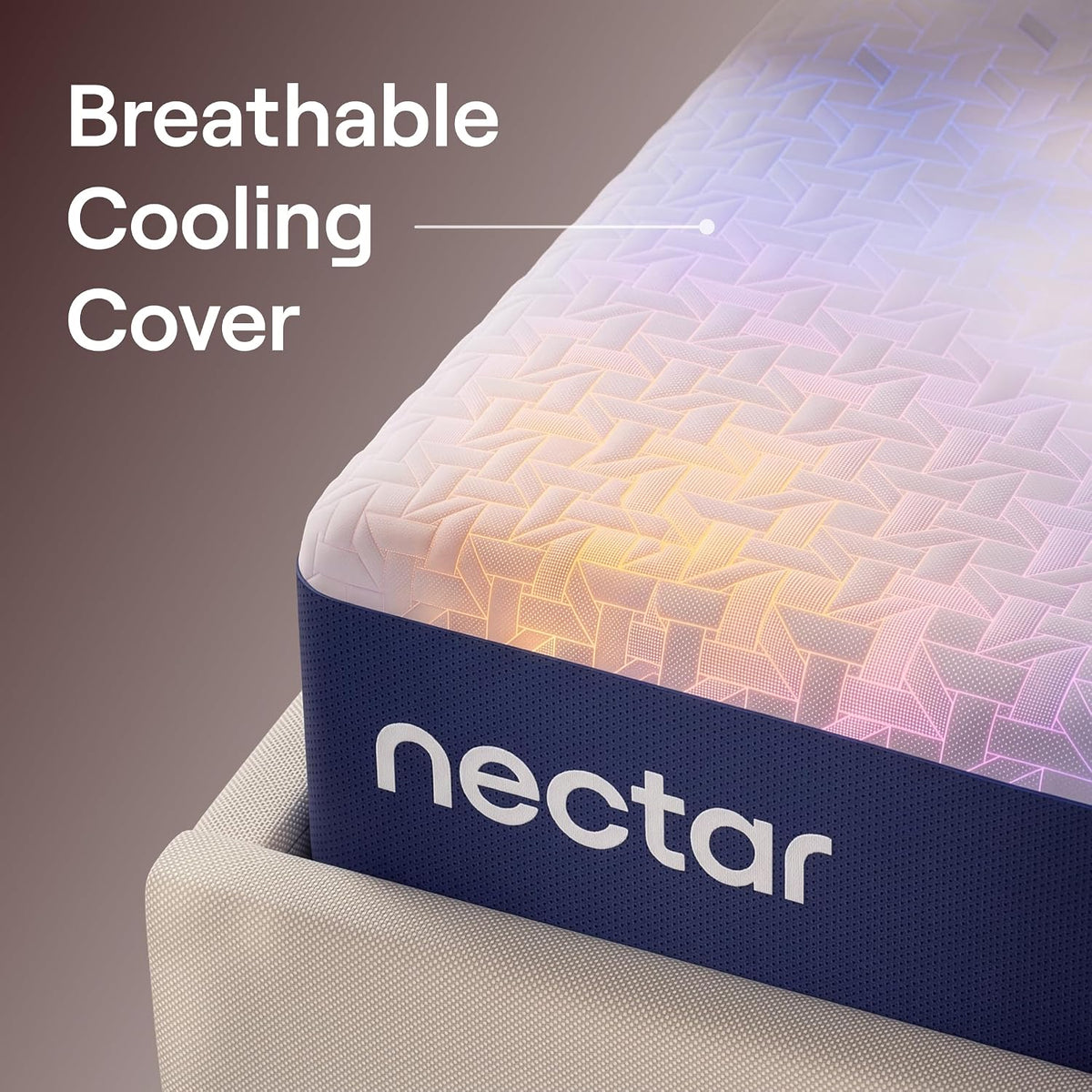 Nectar Luxe 14” Memory Foam Mattress, Cal King, Medium Feel, 1-Year Trial