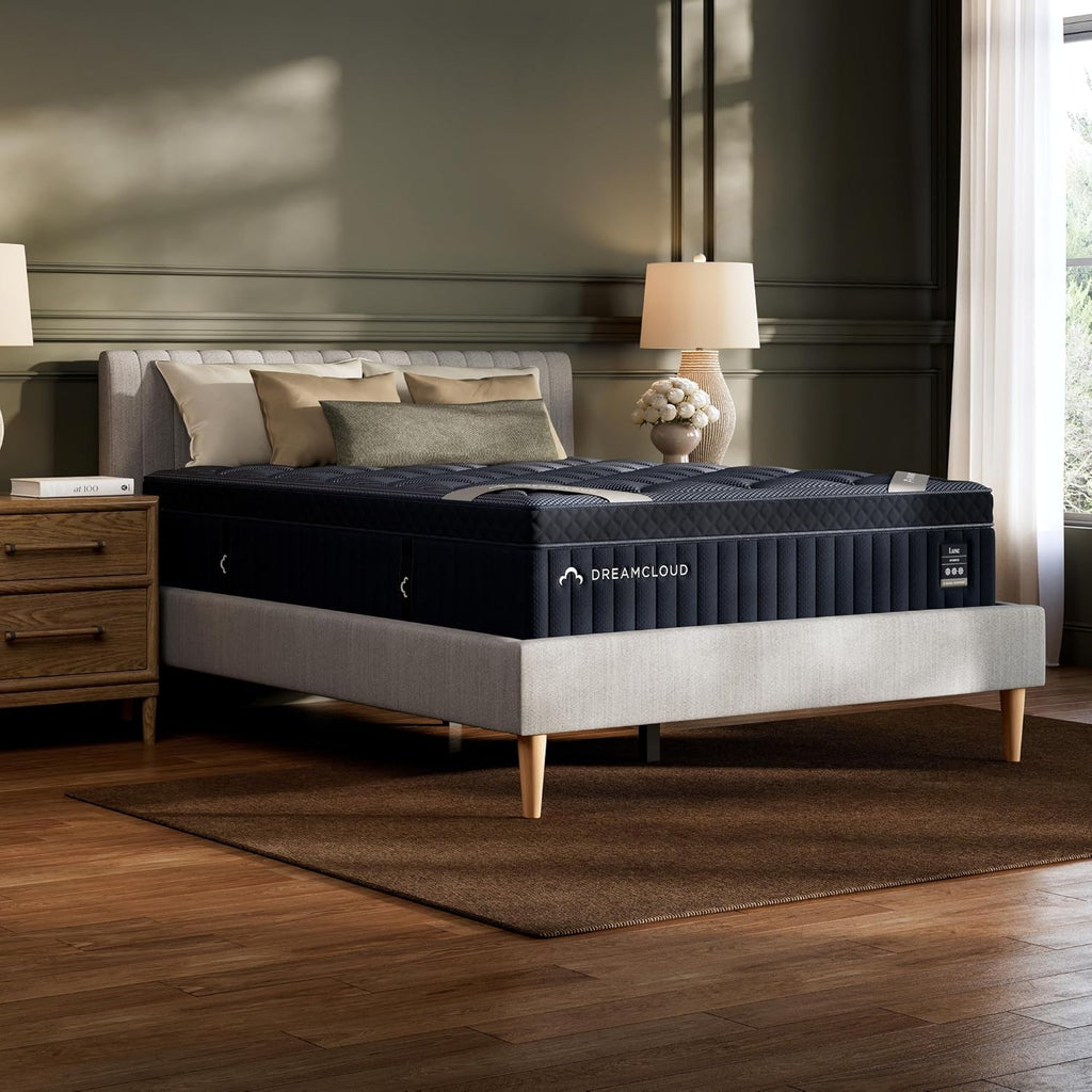 DreamCloud Luxe 14" Queen Mattress, Hybrid Memory Foam, Medium Feel