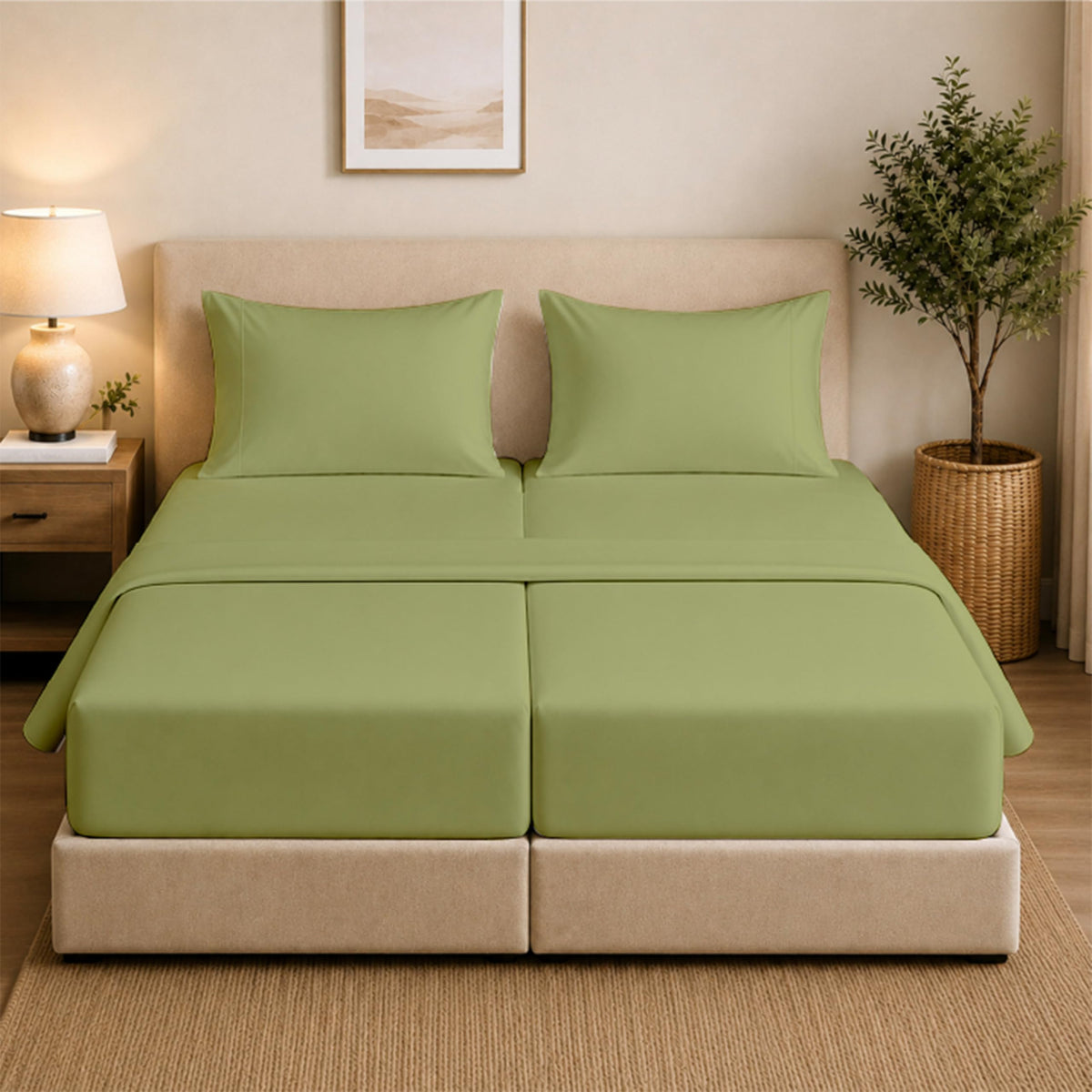Queen Pillow Cases Set of 2, 400 Thread Count, White