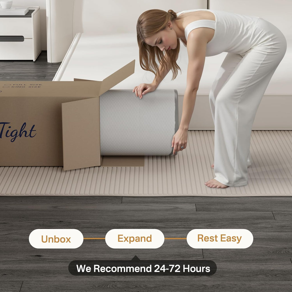 LETMOON Twin Mattress, 8 inch Twin Size Hybrid Mattress in a Box, Luxury Cooling Gel Memory Foam Mattress with Pocket Springs, Hotel-Grade Comfort, Twin Bed Mattress for Pressure Relief, Medium Frim