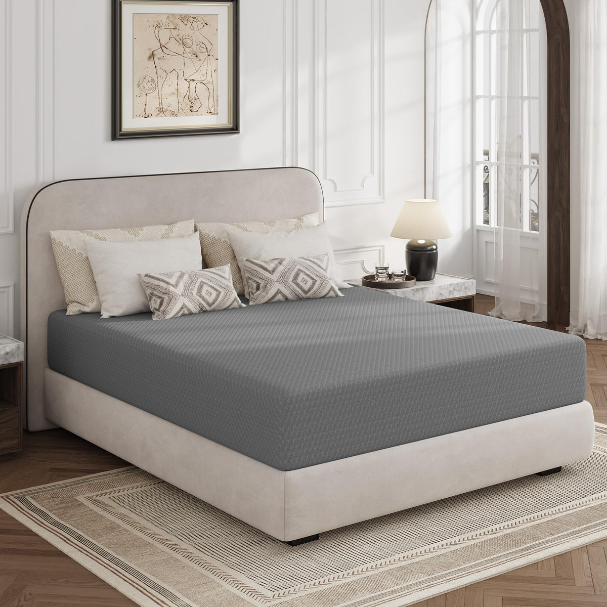 Novilla 14 inch King Size Mattress, Cooling Memory Foam Mattress King
