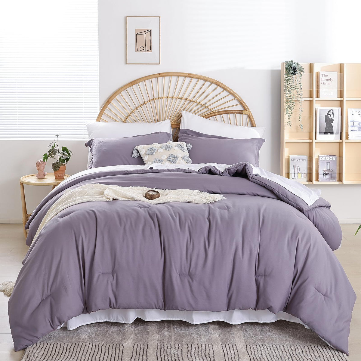 weigelia Pink Full Comforter Set with Sheets - 7 Pieces Bed in a Bag Full