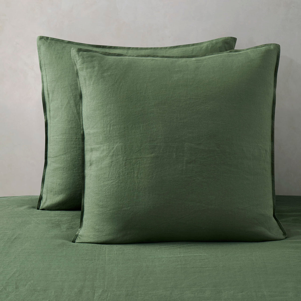 ATLINIA 100% Linen Pillow Shams Standard Size Natural Linen Pillow Case