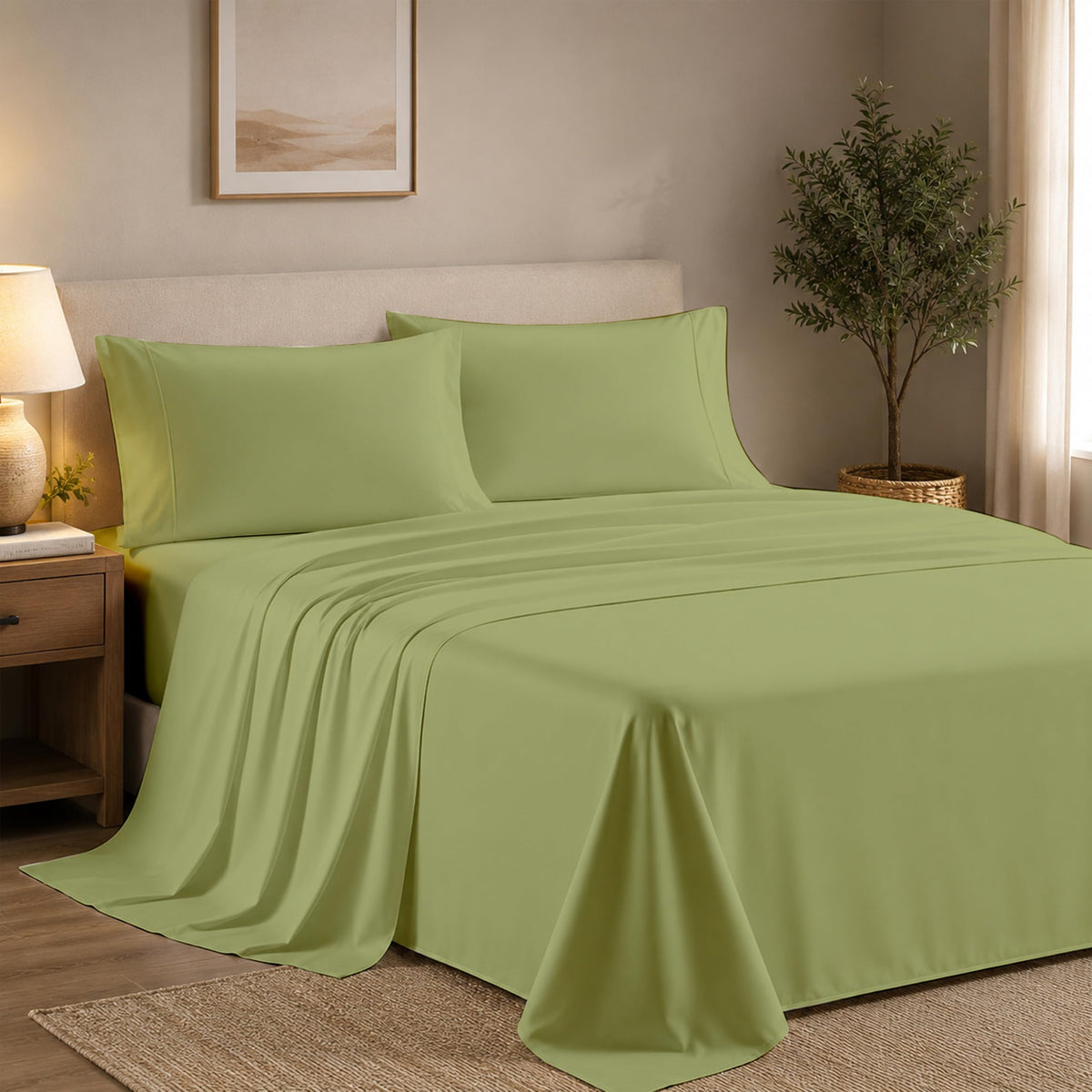 Queen Pillow Cases Set of 2, 400 Thread Count, White