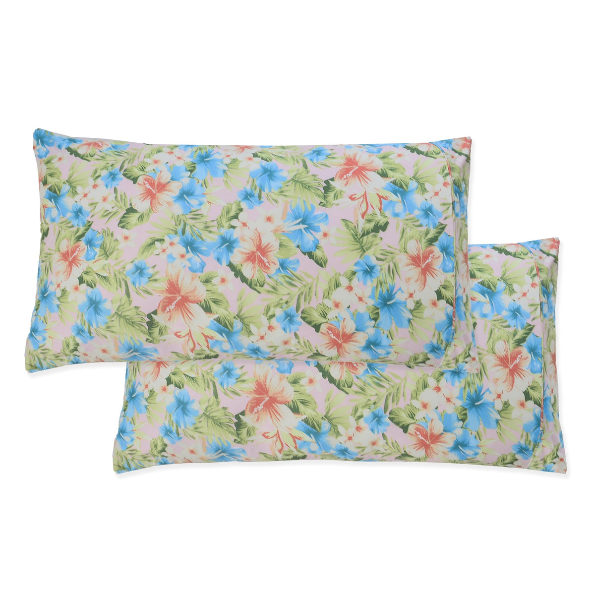 Elegant Comfort Ultra Soft Set of 2 Floral Print Pillowcases - 1500 Premium Hotel Quality Microfiber, Soft and Smooth Envelope Closure 2-Piece Pillow Covers - Standard/Queen, Paisley Gray