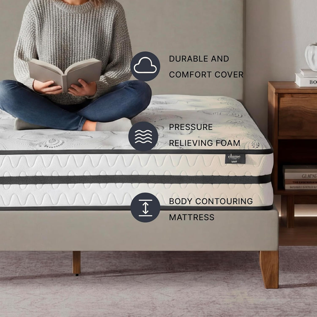 Signature Design by Ashley Chime 10 Inch Twin Hybrid Mattress in a Box