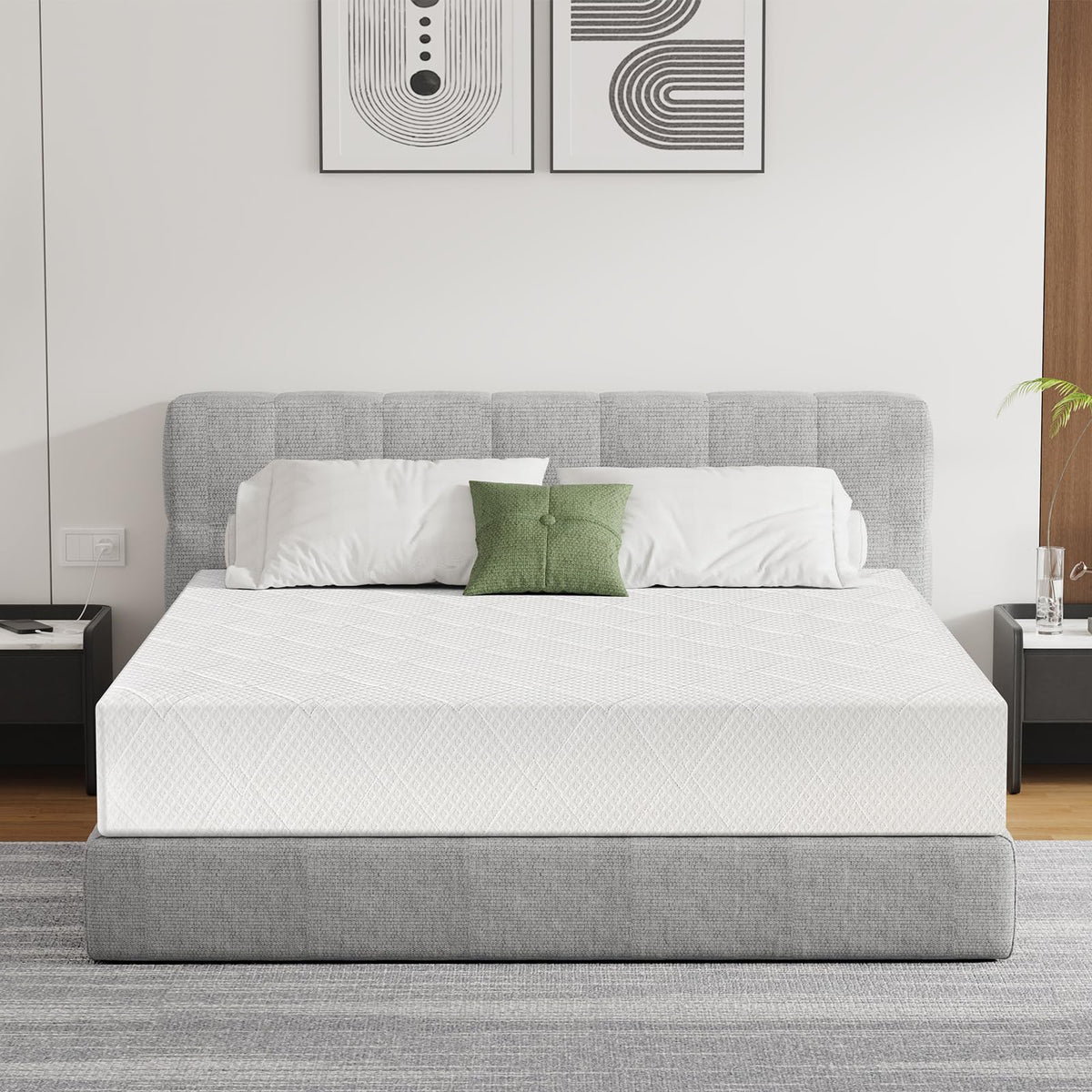 Extra Firm Mattress Full Size 8 Inch, Premier High Density Foam Mattresses in Box, Supportive Bed-Mattress for Back Pain, Pressure Relief, Removable Fiberglass Free Cover, CertiPUR-US, 75'' x 54''