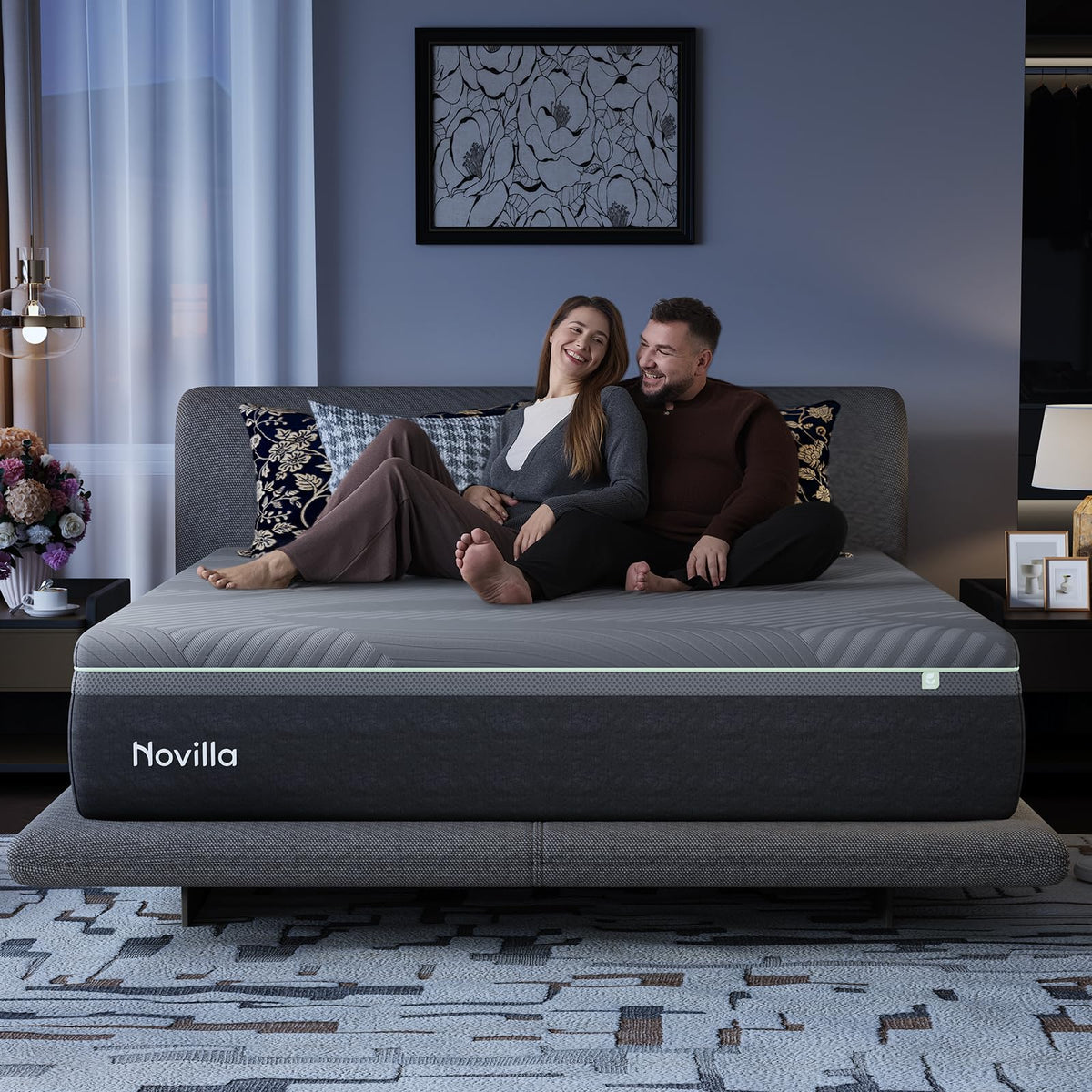 Novilla AiryFlow Full Size Mattress 14 Inch, Gel Memory Foam Mattress Full