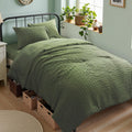 Zzlpp Queen Comforter Set 7 Piece, Green Bed in a Bag Queen Bedding Sets