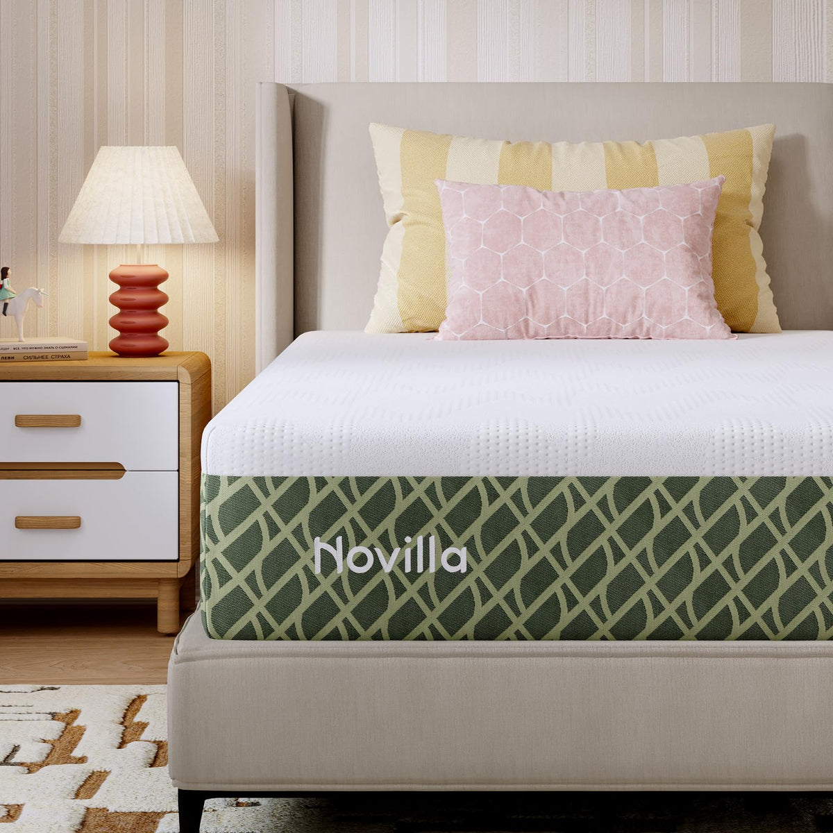 Novilla 14 Inch Queen Size Mattress, Queen Memory Foam Mattress in a Box