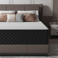 Queen Mattress, 10 Inch Hybrid Mattress with Breathable Foam and Pocket Springs, Medium Firm Memory Foam Mattress for Back Pain Relief, Mattress in a Box, 60×80×10 Inch