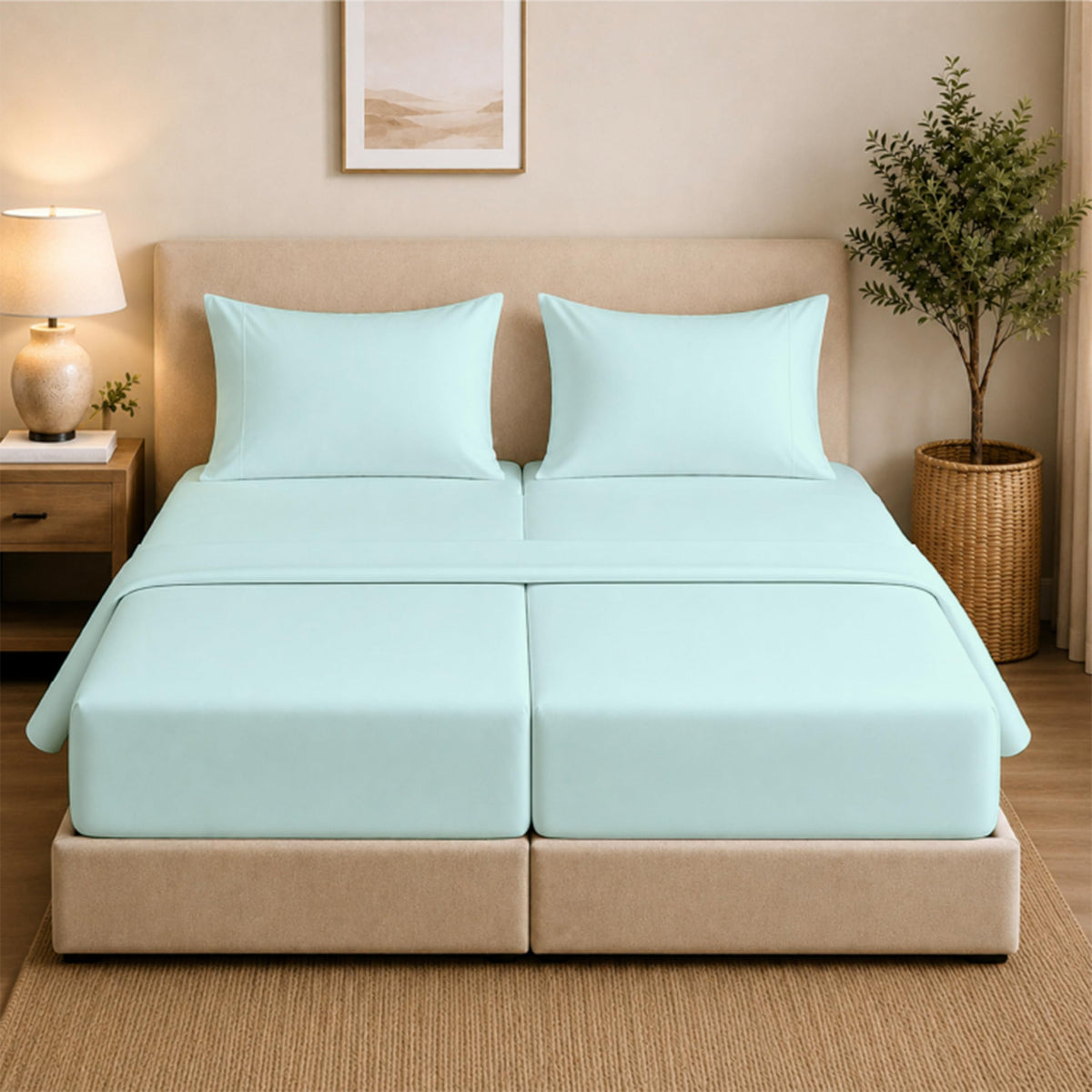 Queen Pillow Cases Set of 2, 400 Thread Count, White