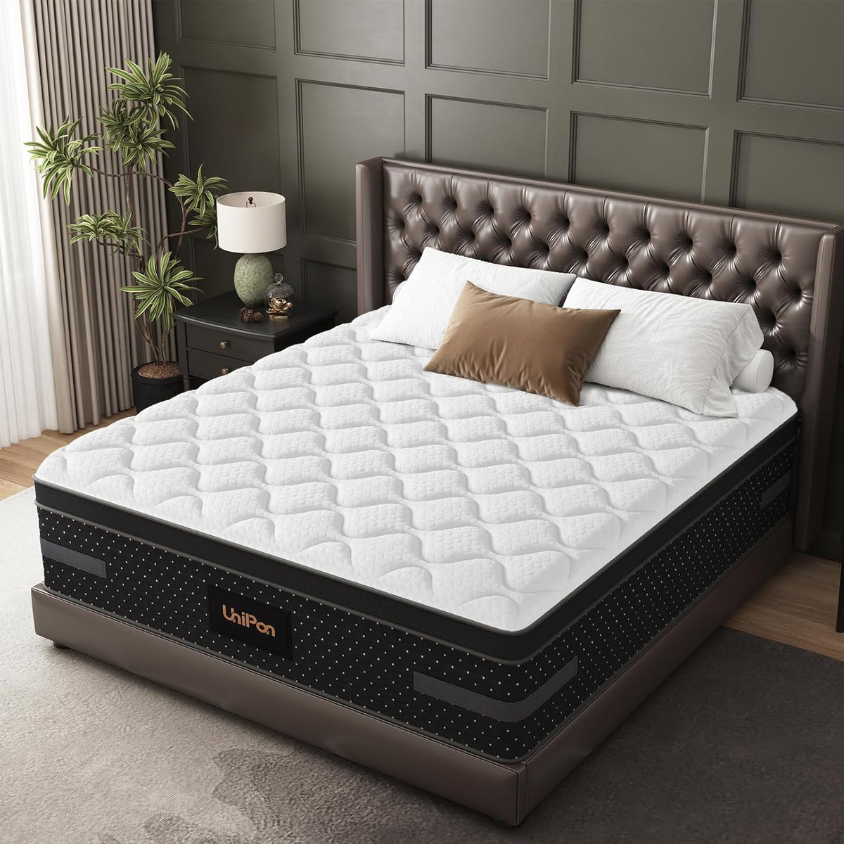 Firm Full Mattress 14 Inch, Hybrid Mattresses with Back & Hip Support| Deep Sleep & Zoned Support, Fiberglass-Free and CertiPUR-US Certified, 365-Night Trial, 10 Years Warranty