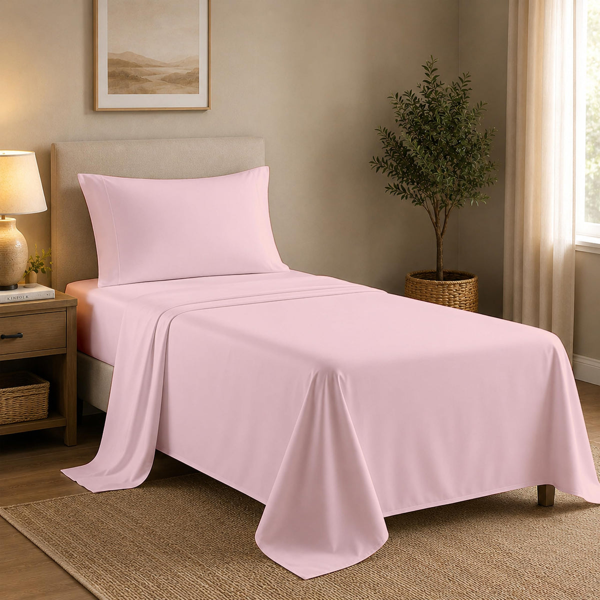 Queen Pillow Cases Set of 2, 400 Thread Count, White