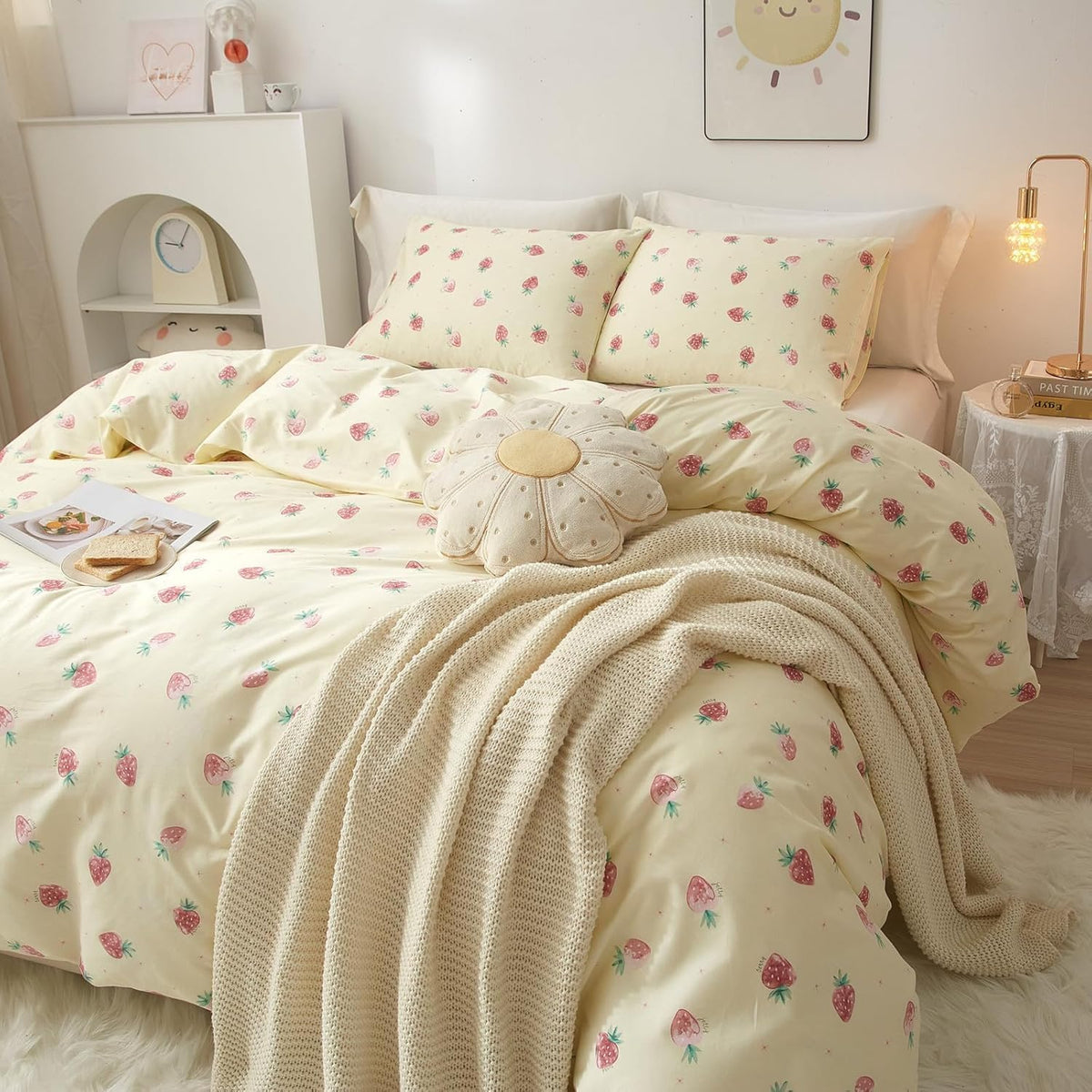 Plaid Comforter Set Full Blue Gingham Pink Bow Bedding Set