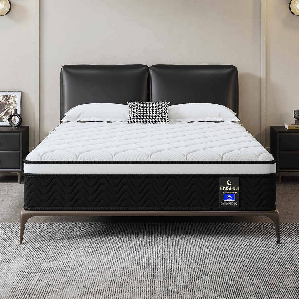 Twin 12-Inch Hybrid Mattress with Gel Memory Foam & Pocket Springs, Medium Firm, Breathable - Back Pain & Pressure Relief, Motion Isolation with Edge Support, CertiPUR-US Certified 100 Night Trial