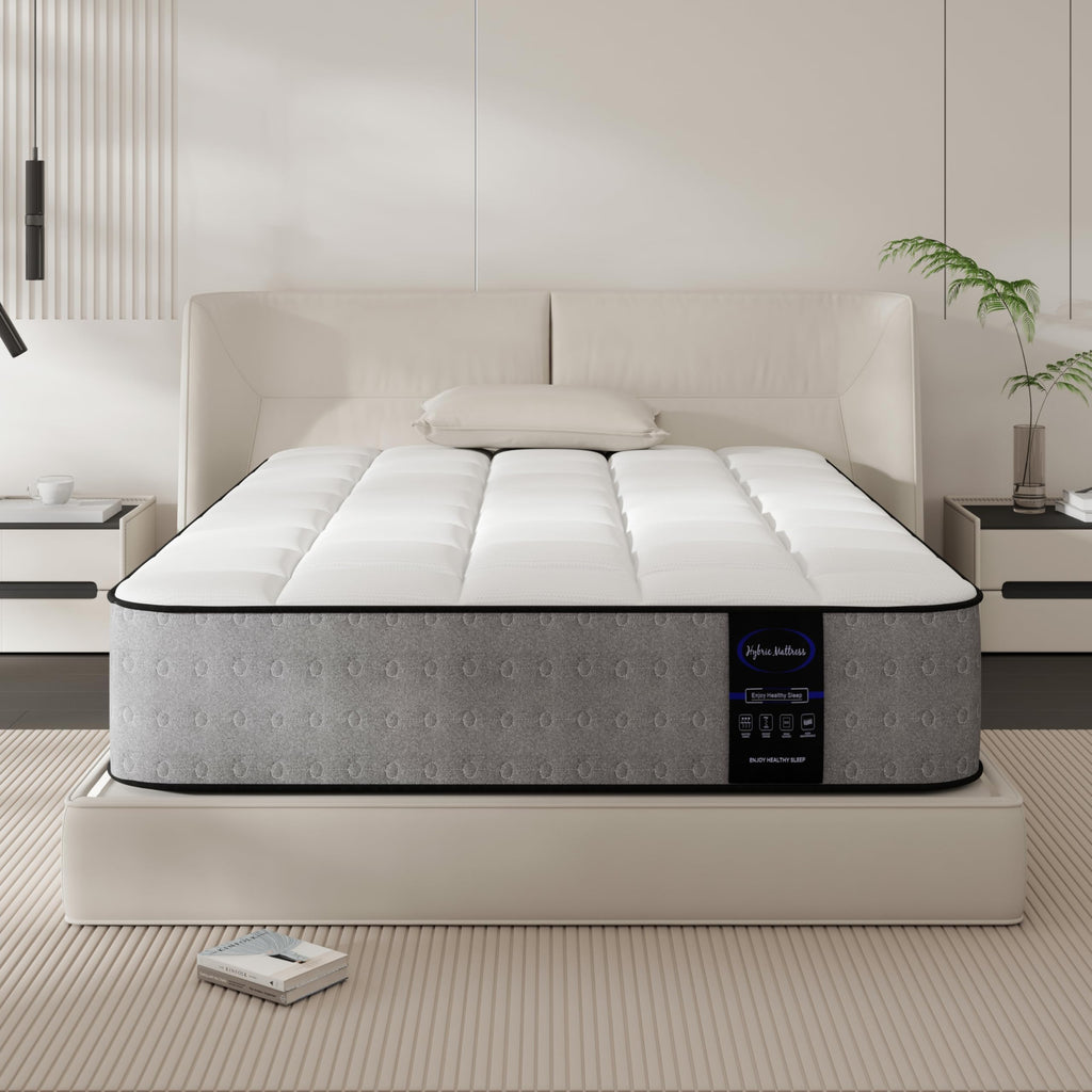 LETMOON Twin Mattress, 8 inch Twin Size Hybrid Mattress in a Box, Luxury Cooling Gel Memory Foam Mattress with Pocket Springs, Hotel-Grade Comfort, Twin Bed Mattress for Pressure Relief, Medium Frim